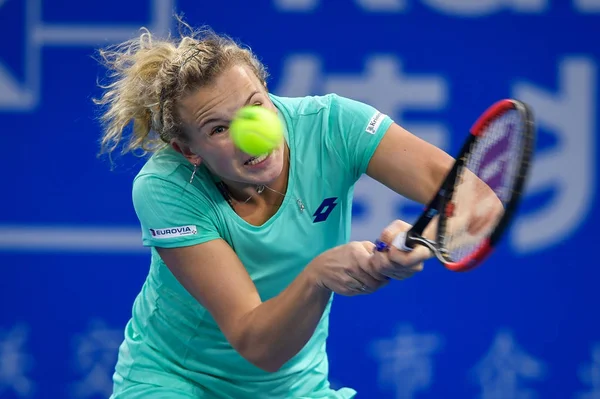 공화국의 Siniakova 합니다 러시아의 마리아 단식의 그들의 준결승 경기에서 중국의 — 스톡 사진