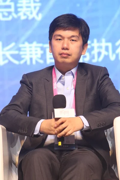 Chief Executive Officer Sensetime Chinas Leading Artificial Intelligence Company Attends — Stock Photo, Image