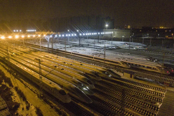 2018 일컬어 Chunyun 북서부 시에서 준비에서 초고속 열차를 Crh — 스톡 사진