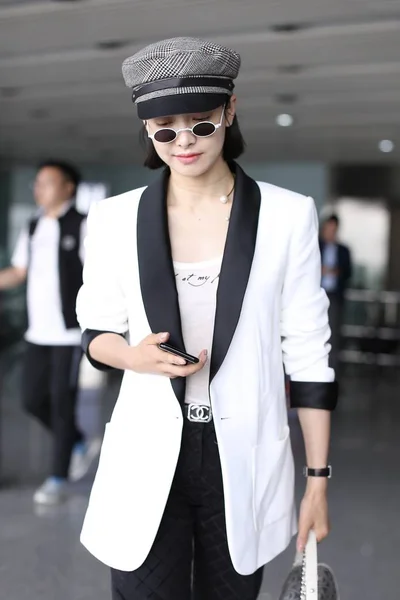 Chinese Singer Actress Victoria Song Song Qian Pictured Beijing Capital — Stock Photo, Image