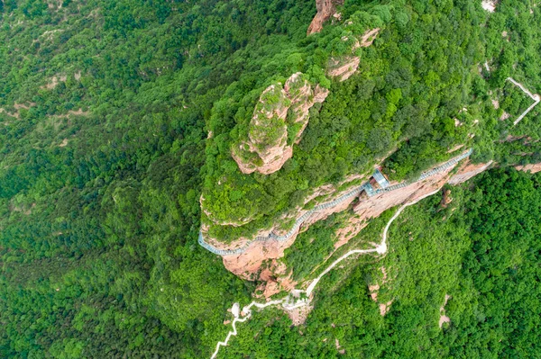 Aerial View 266 Meter Long Two Meter Wide Glass Bottomed — ストック写真