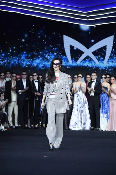 2018年3月4日 中国女星范冰冰在中国上海出席眼镜牌范儿的发布会 — 图库照片