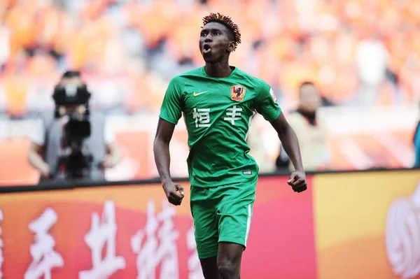 Futbolista Gambiano Bubacarr Trawally También Conocido Como Steve Guizhou Hengfeng — Foto de Stock