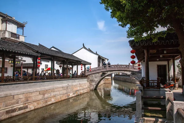 Landschap Van Luzhi Water Town Suzhou City Oost Chinese Jiangsu — Stockfoto