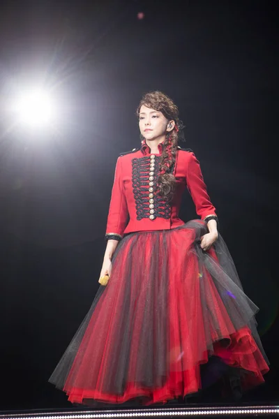 Chanteuse Japonaise Namie Amuro Produit Lors Dernière Tournée Avant Retraite — Photo