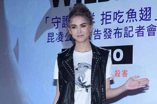 Atriz Taiwanesa Hannah Quinlivan Esposa Cantor Ator Taiwanês Jay Chou — Fotografia de Stock