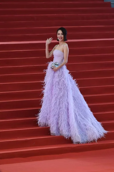 Chinese Actress Tong Liya Arrives Red Carpet Closing Ceremony 8Th — Stock Photo, Image