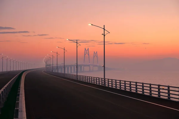 World Longest Cross Sea Bridge Hong Kong Zhuhai Macao Bridge — Stock Photo, Image
