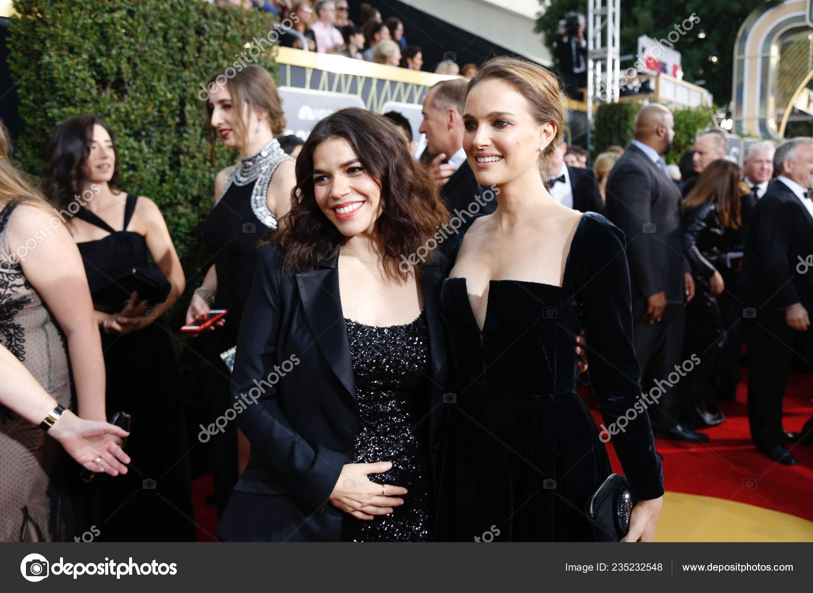 Amerikanska Skådespelerskor Som Natalie Portman Höger Och America