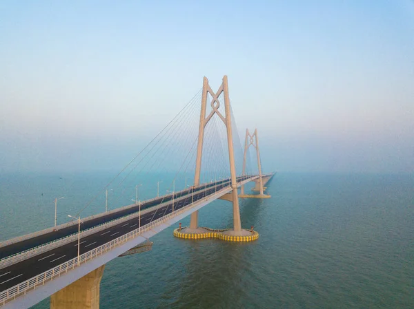 Vista Aérea Del Puente Marítimo Más Largo Del Mundo Puente —  Fotos de Stock