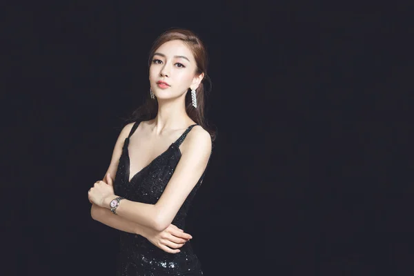 Actriz Hong Kong Angelababy Posa Para Fotos Retratos Durante Una — Foto de Stock