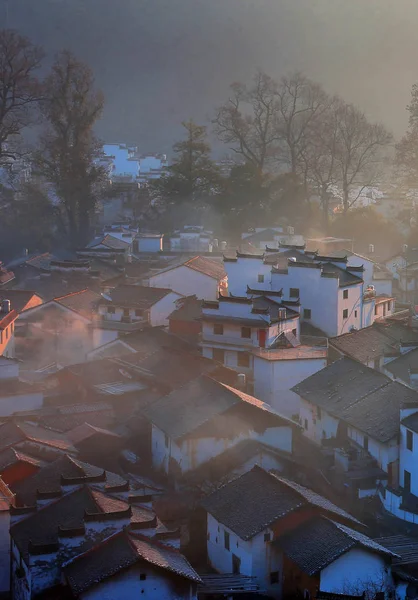 Wuyuan Lçesi Shangrao Şehir Doğu Çin Jiangxi Eyaletinin Ocak 2018 — Stok fotoğraf