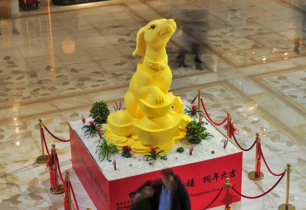 2018 Köpek Yılında Çin Takvimi Çin Yeni Yılı Işaretlemek Için — Stok fotoğraf