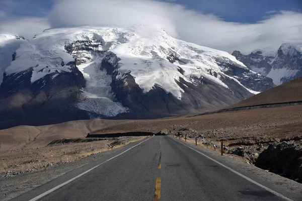 Manzara Çin Ulusal Karayolu 314 G314 Kşqi Den Khunjerab Pass — Stok fotoğraf