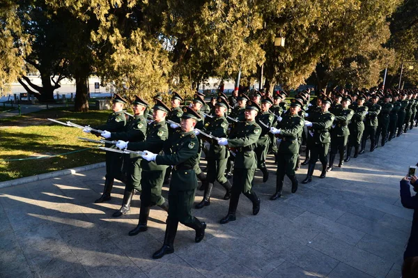 Почетная Гвардия Народно Освободительной Армии Китая Ноак Принимает Участие Тренинге — стоковое фото