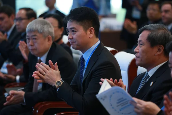 Richard Liu Qiangdong Elnök Ceo Ból Online Kiskereskedő Com Részt — Stock Fotó