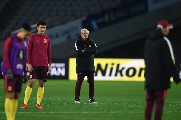 Head Coach Marcello Lippi Chinese National Men Football Team Takes — Stock Photo, Image