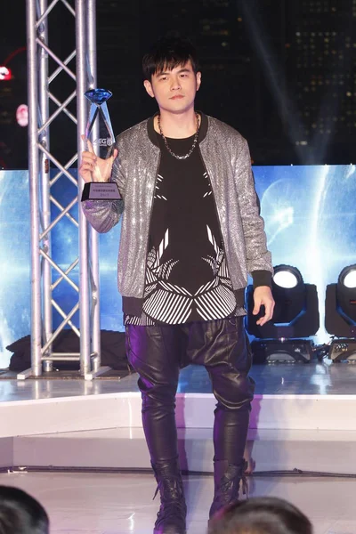 Piosenkarka Jay Chou Uczęszcza Konferencji Prasowej Dla Invincible Jay Chou — Zdjęcie stockowe
