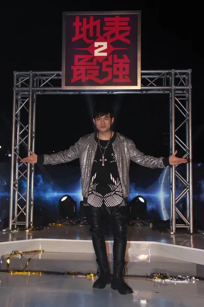 Тайванська Співачка Джей Чоу Взяла Участь Прес Конференції Інвінсібл Джей — стокове фото