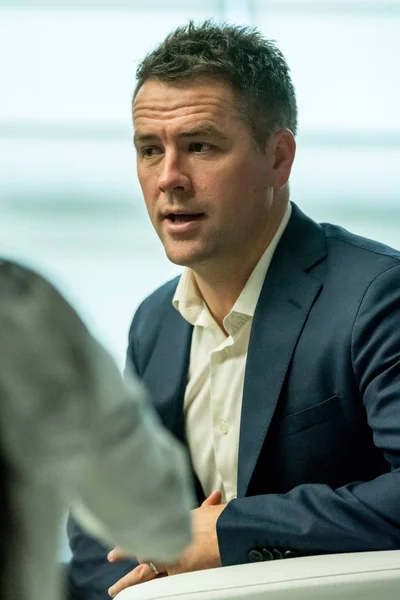 Michael Owen Estrella Del Fútbol Inglés Asiste Foro Cumbre Los — Foto de Stock