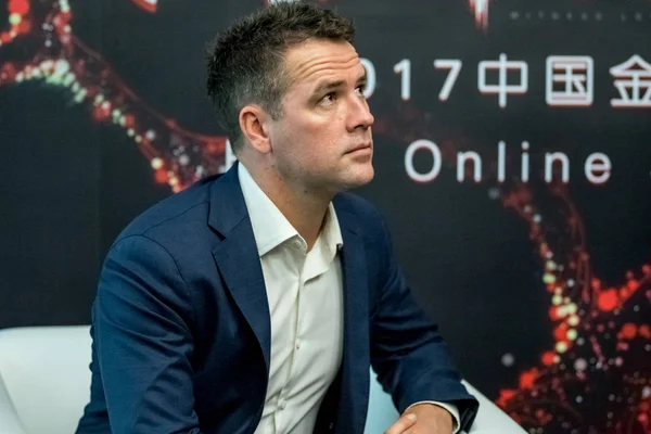 Der Ehemalige Englische Fußballstar Michael Owen Nimmt Dezember 2017 Guangzhou — Stockfoto