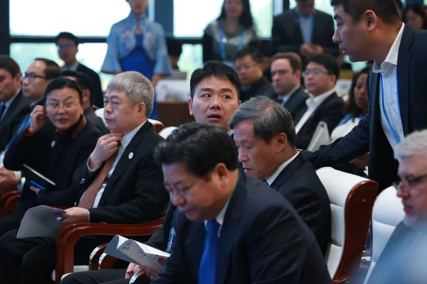 Ричард Цяндун Richard Liu Qiangdong Председатель Генеральный Директор Интернет Магазина — стоковое фото