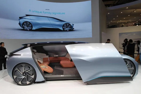 Автомобиль Nextev Nio Eve Concept Представлен Автомобильной Выставке Шанхае Китай — стоковое фото