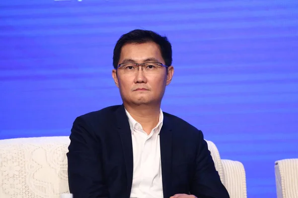 Ponny Huateng Ordförande Och Tencent Holdings Ltd Deltar Gruppintervju Fjärde — Stockfoto