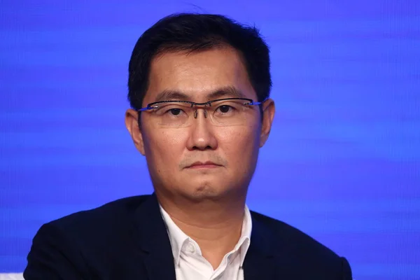 Ponny Huateng Ordförande Och Tencent Holdings Ltd Deltar Gruppintervju Fjärde — Stockfoto