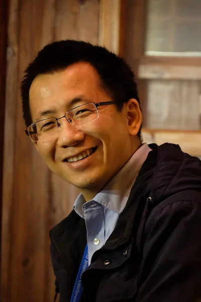 Zhang Yiming Grundare Och För Tech Företag Bytedance Operatören Kinesiska — Stockfoto