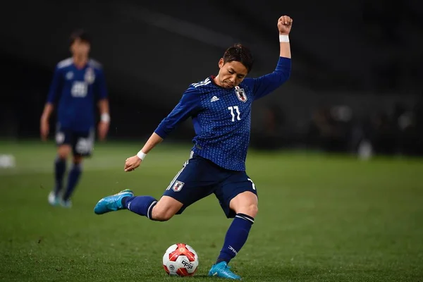 Kobayashi Japonya Nın Kuzey Kore Karşı Eaff Futbol Şampiyonası Final — Stok fotoğraf