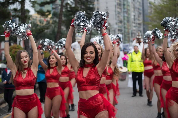 Künstler Nehmen Der Internationalen Macao Parade Anlässlich Des Jahrestages Der — Stockfoto