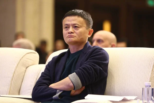 Jack Eller Yun Styrelseordförande Kinesiska Handel Jätte Alibaba Group Lyssnar — Stockfoto
