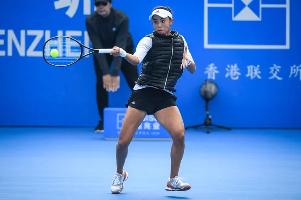 Wang Qiang China Devuelve Una Oportunidad Alison Riske Los Estados —  Fotos de Stock