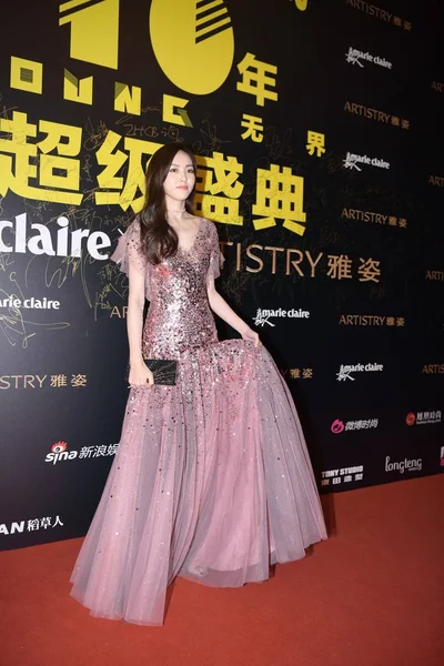Attrice Cinese Tiffany Tang Tang Yan Arriva Sul Tappeto Rosso — Foto Stock