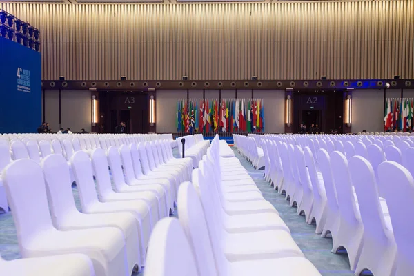 Vnitřní Pohled Hlavní Konferenční Síň Mezinárodním Kongresovém Centru Wuzhen Hlavní — Stock fotografie