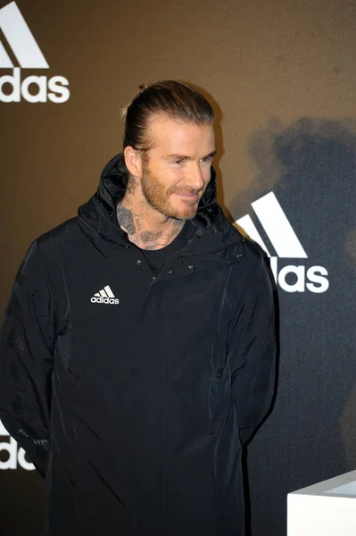 Bintang Sepak Bola Inggris David Beckham Menghadiri Acara Promosi Untuk — Stok Foto