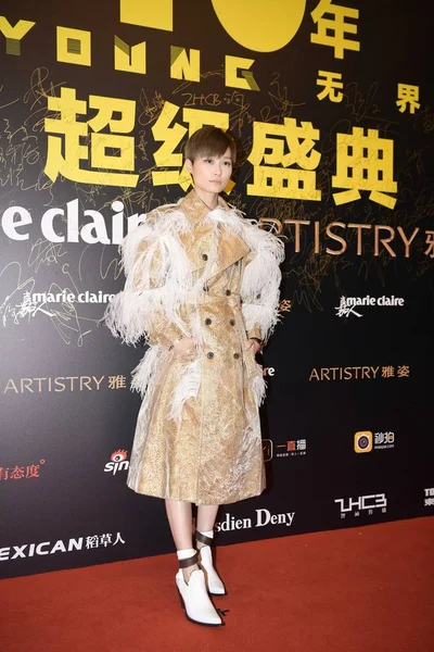 Penyanyi Cina Yuchun Atau Chris Lee Tiba Karpet Merah Untuk — Stok Foto