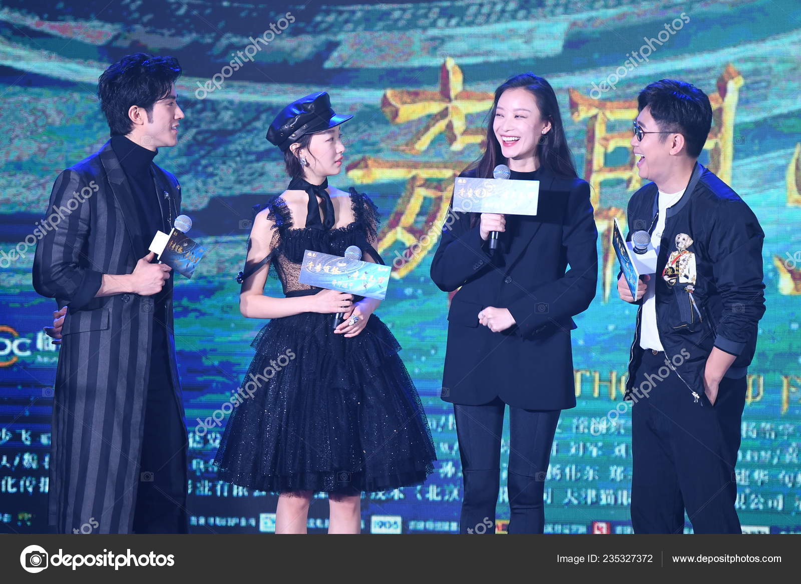Chinese actress Zhou Dongyu promotes her film in Hangzhou City