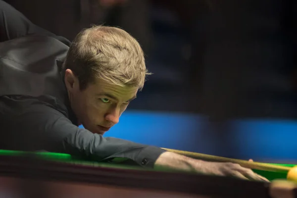 Jack Lisowski Angleterre Joue Coup Feu Contre John Higgins Écosse — Photo