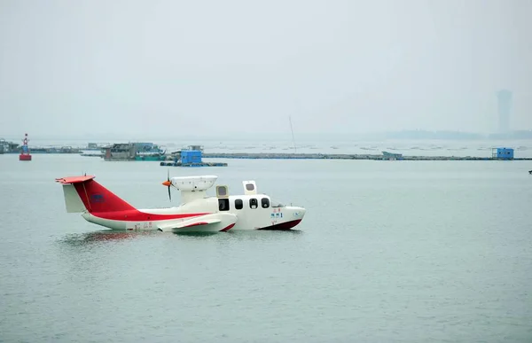 Het Vleugel Ground Effect Voertuig Xiangzhou Bereidt Opstijgen Van Sanya — Stockfoto