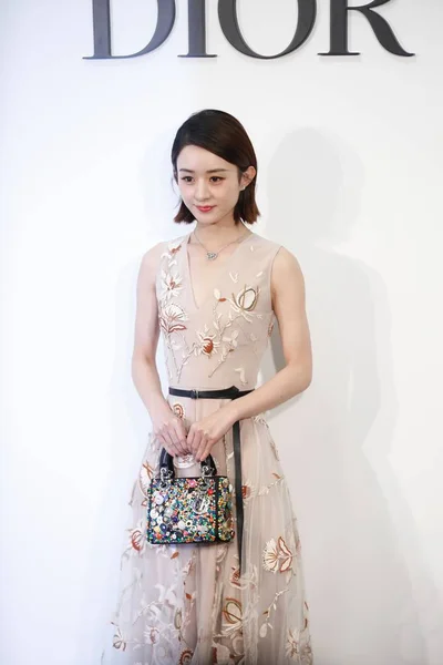 Китайська Актриса Чжао Zanilia Або Чжао Liying Прибув Партії Dior — стокове фото