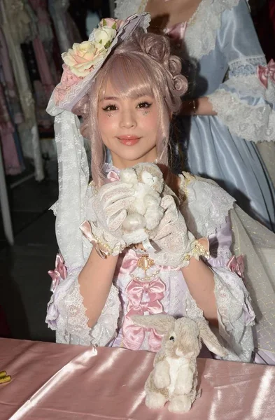 Modelo Japonesa Midori Fukasawa Asiste Evento Reunión Fans Shanghái China —  Fotos de Stock