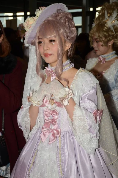 Model Japoński Midori Fukasawa Uczęszcza Wentylator Spotkanie Szanghaju Chiny Grudnia — Zdjęcie stockowe