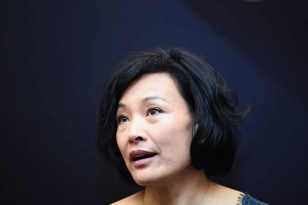 Actriz Directora Cine Chino Estadounidense Joan Chen Asiste Una Conferencia — Foto de Stock