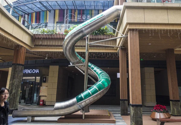 Vista Slide Shopping Center Cidade Chengdu Sudoeste Província Sichuan China — Fotografia de Stock