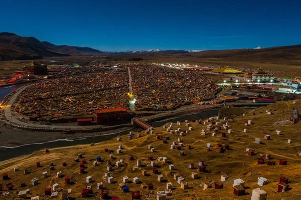 General Över Yarchen Gar Kloster Känd Som Yaqen Orgyan Temple — Stockfoto