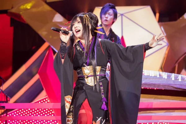 Japanese Rock Band Wagakki Band Performs Rehearsal Launch Event Music — Stock Photo, Image