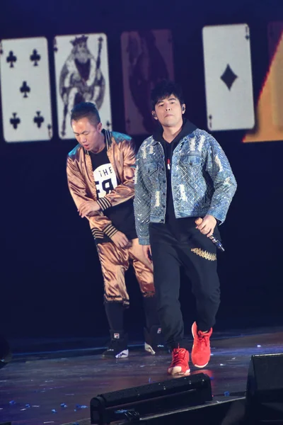 Taiwanesischer Sänger Jay Chou Tritt Bei Den Migu Music Awards — Stockfoto