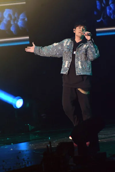 Cantante Taiwanés Jay Chou Presenta Durante Los 11º Migu Music —  Fotos de Stock